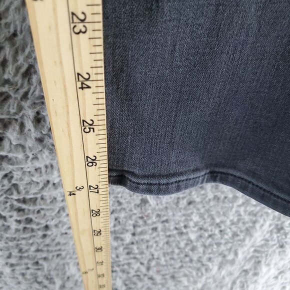 Lee Jeans Womens 16 Black Slim Fit Straight Leg Mid Rise Stretch Denim - Picture 8 of 11